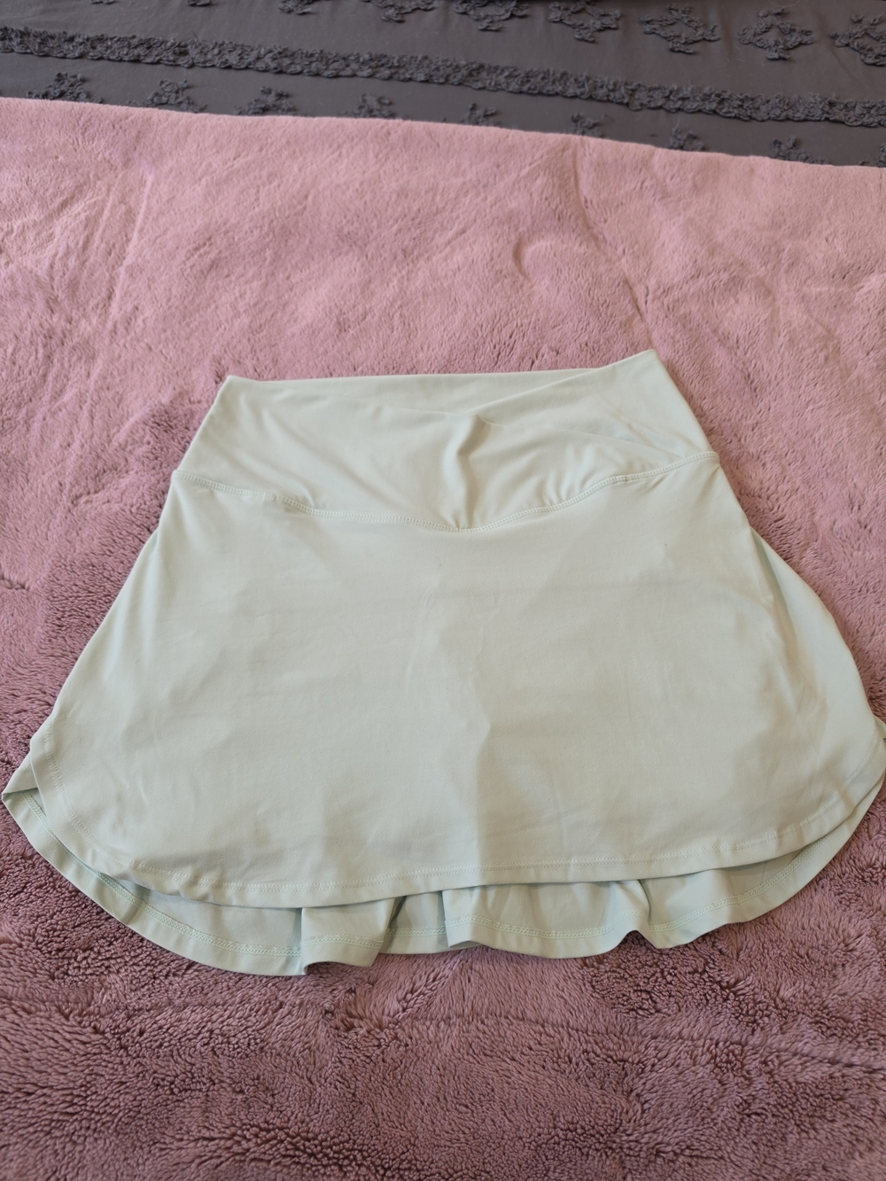 Light Mint Active Skort with Wide Supportive Waistband
